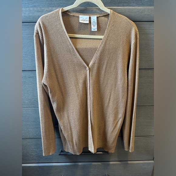 villager Sweaters - Villager by Liz Claiborne Company Acrylic V-Neck Button Down Cardigan Sweater